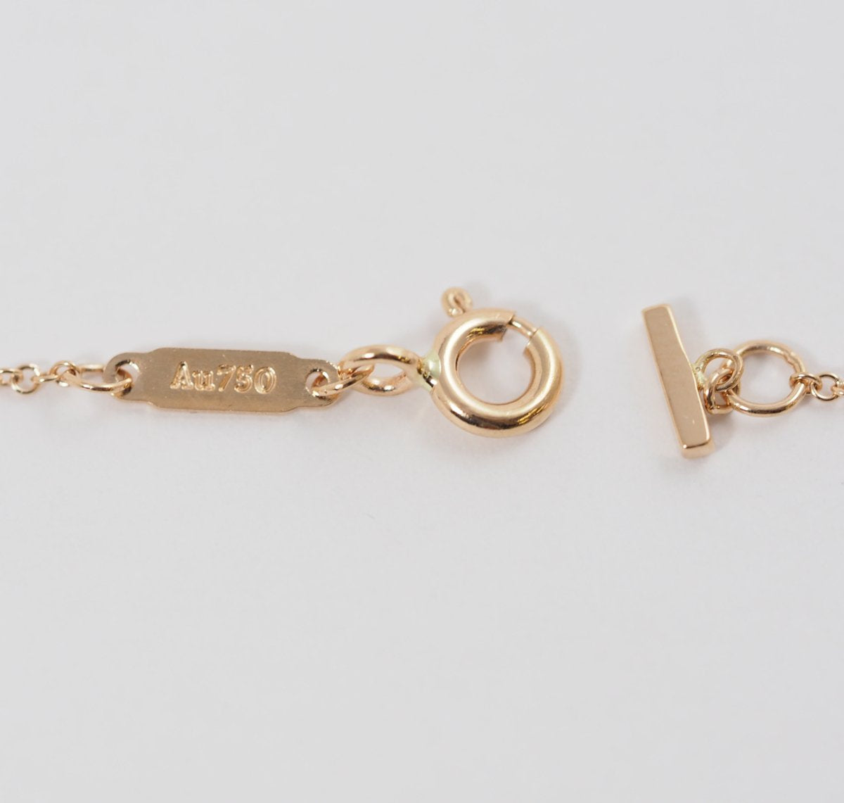 Tiffany & Co. Tiffany T Smile Small Pendant 750K18 Pink Gold Necklace with Case