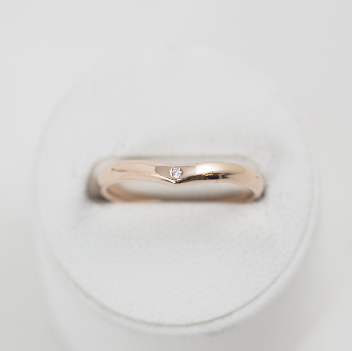 STAR JEWELRY Star Jewelry K10 Premium Pink Gold Diamond 0.01ct Ring No. 7 Comes with regular warranty and case