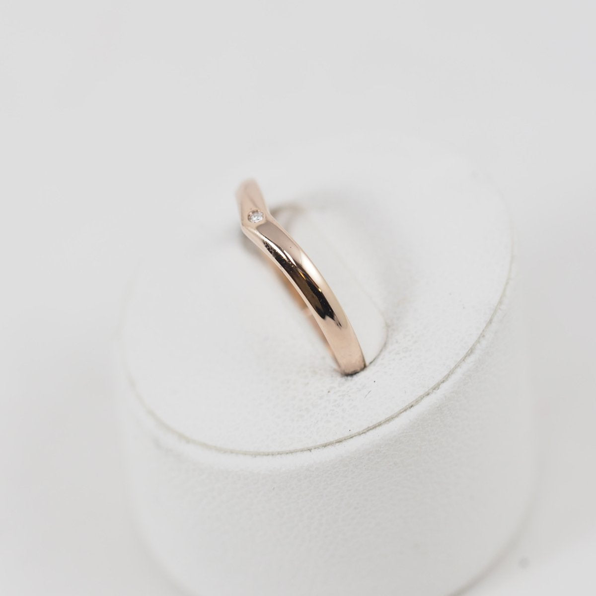 STAR JEWELRY Star Jewelry K10 Premium Pink Gold Diamond 0.01ct Ring No. 7 Comes with regular warranty and case
