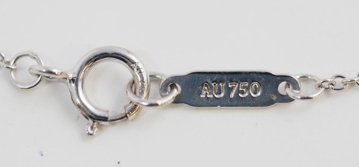 Tiffany & Co. Tiffany Bow 750 K18WG Diamond Bracelet with Case