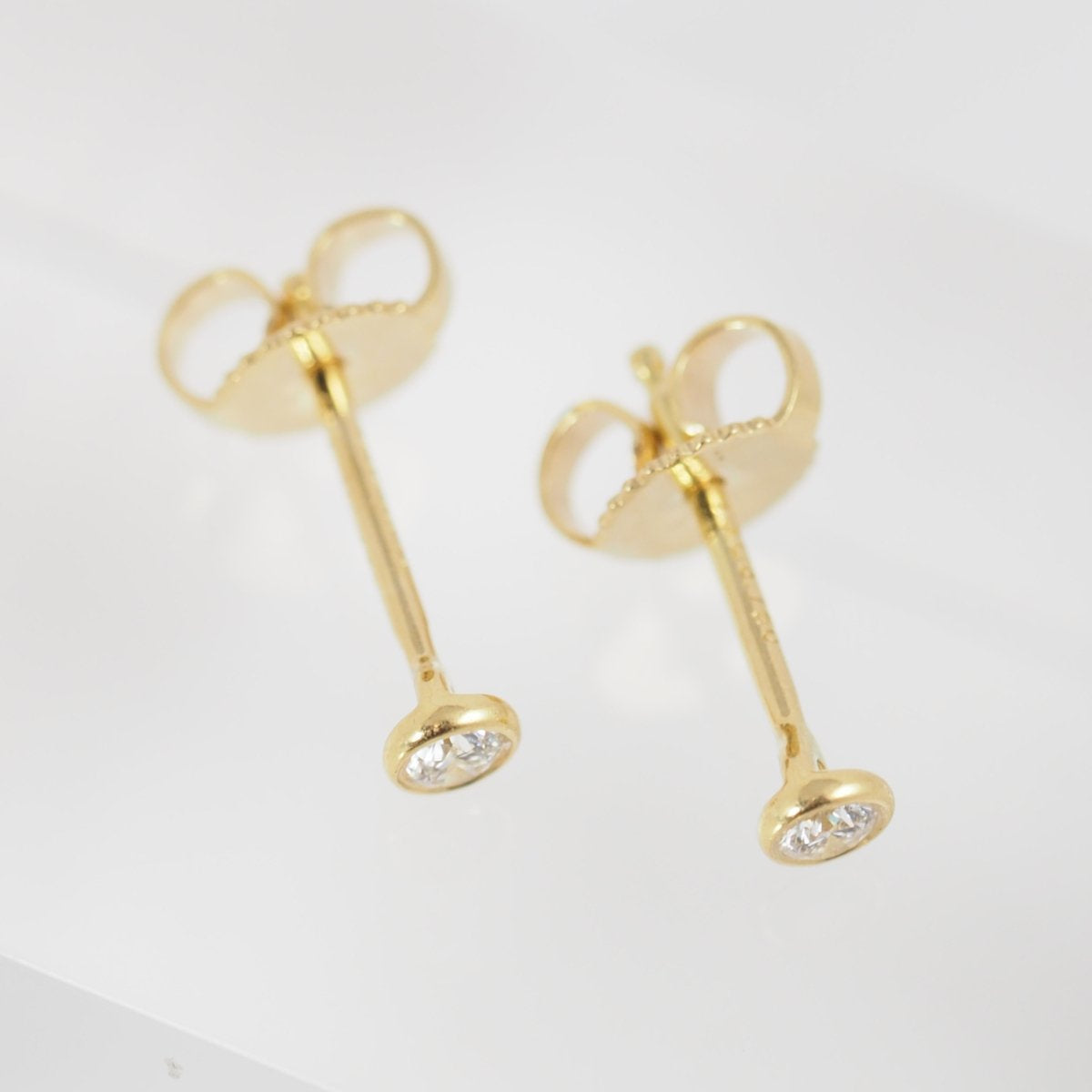 Tiffany & Co. Tiffany Visor Yard Earrings Diamond 750K18 Yellow Gold with Case