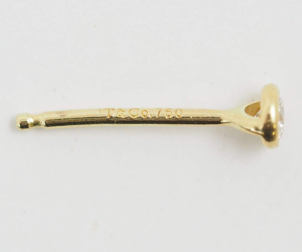 Tiffany & Co. Tiffany Visor Yard Earrings Diamond 750K18 Yellow Gold with Case