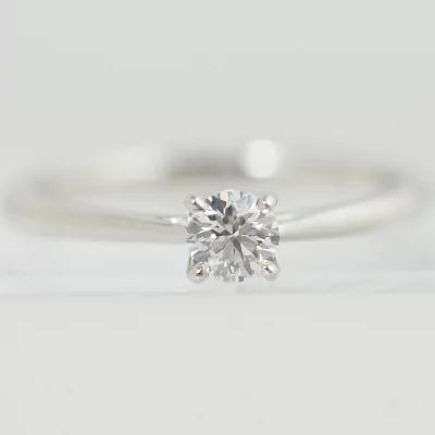 NIWAKA 俄 ニワカ Pt950 ダイヤ0.20ct リング 10号 ケース付