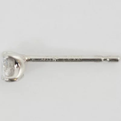 4℃ Pt900 1粒ダイヤモンド0.108ct/0.106ct ピアス