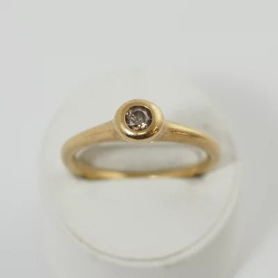 KASHIKEY カシケイ The Origin of SPECIES スピーシーズ K18イエローゴールド ブラウンダイヤ0.25ct 20号 リング
