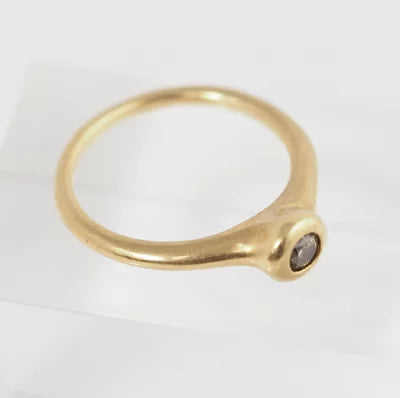 KASHIKEY カシケイ The Origin of SPECIES スピーシーズ K18イエローゴールド ブラウンダイヤ0.25ct 20号 リング