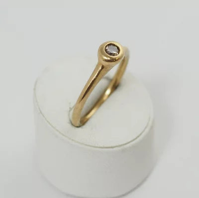 KASHIKEY カシケイ The Origin of SPECIES スピーシーズ K18イエローゴールド ブラウンダイヤ0.25ct 20号 リング
