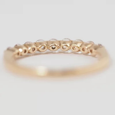 STAR JEWELRY スタージュエリー K10ピンクゴールド クリアストーン ピンキーリング 3号