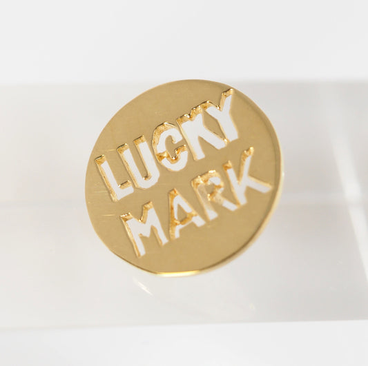 Tiffany & Co. Tiffany 750 K18 Yellow Gold LUCKY MARK Golf Marker with Case