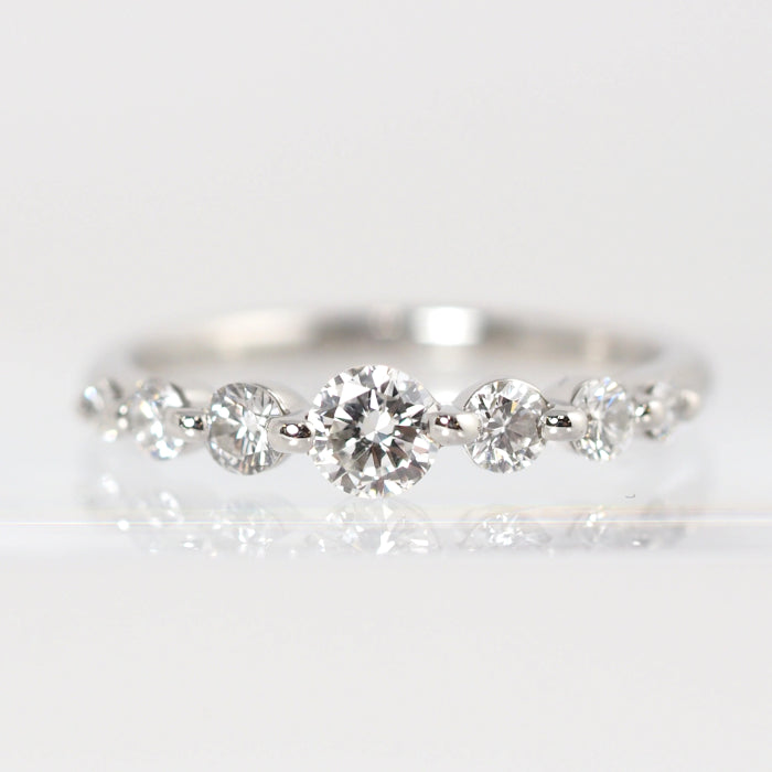 STAR JEWELRY スタージュエリー Pt950 ダイヤ0.47ct リング 7号