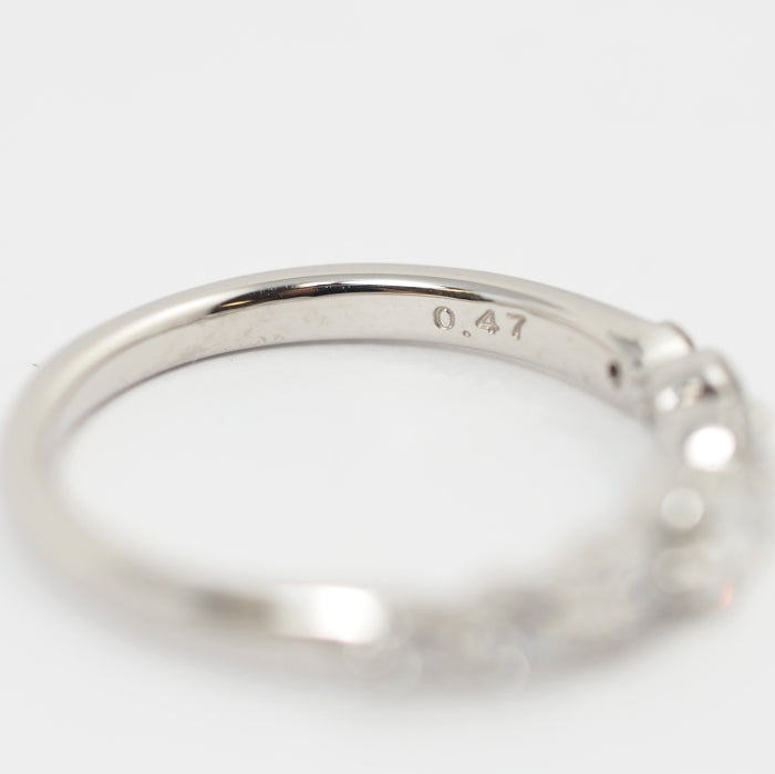 STAR JEWELRY スタージュエリー Pt950 ダイヤ0.47ct リング 7号