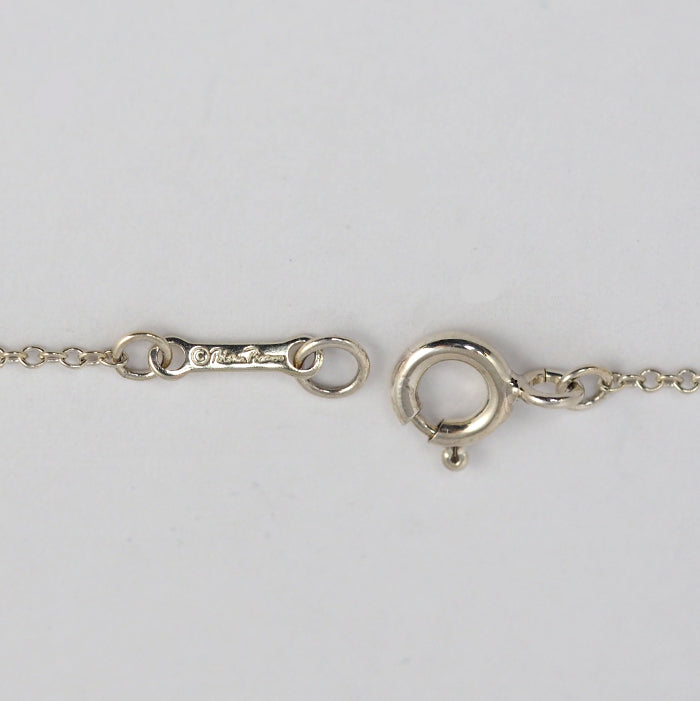 Tiffany & Co. Tiffany SV925 Silver Hammered Circle Necklace with Case