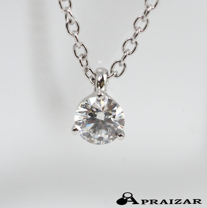 Ponte Vecchio ポンテヴェキオ K18ホワイトゴールド 1粒ダイヤ0.308ct ネックレス
