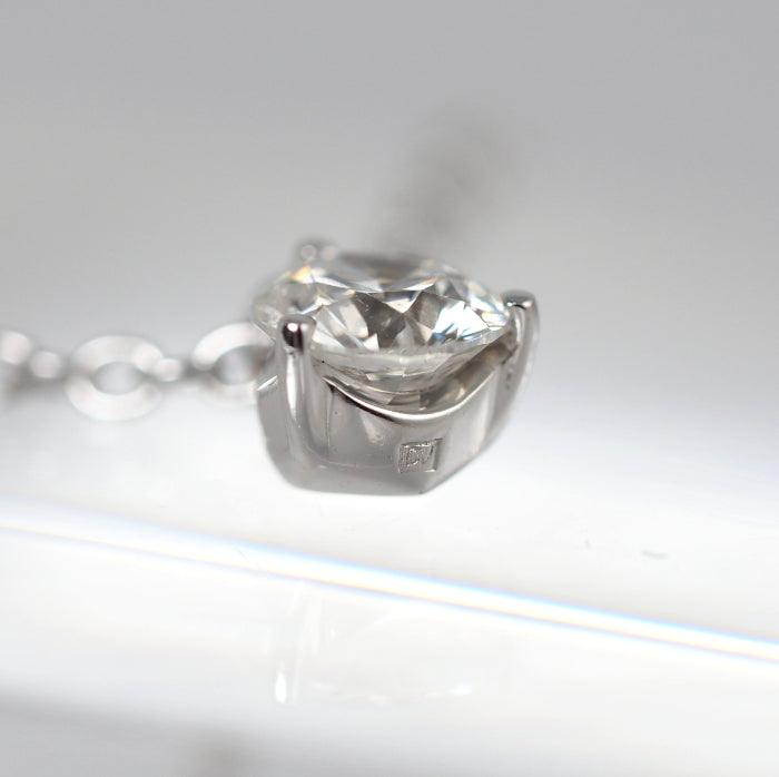 Ponte Vecchio ポンテヴェキオ K18ホワイトゴールド 1粒ダイヤ0.308ct ネックレス