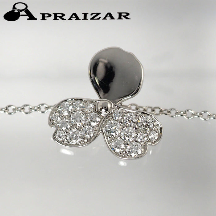 Tiffany & Co. Tiffany Pt950 Diamond Paper Flower Bracelet with Case