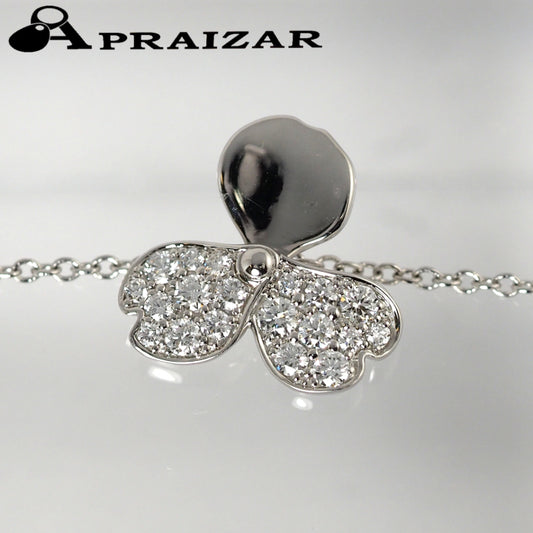 Tiffany & Co. Tiffany Pt950 Diamond Paper Flower Bracelet with Case