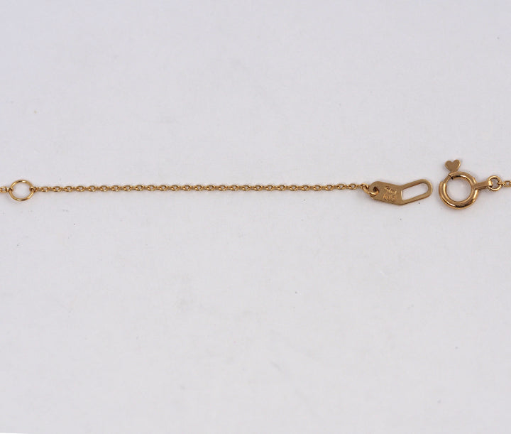 STAR JEWELRY スタージュエリー K10イエローゴールド パール約7mm ダイヤ0.01ct ネックレス