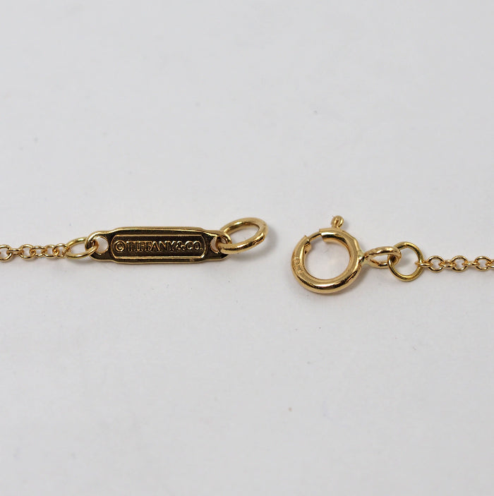 Tiffany & Co. Tiffany 750 K18 Yellow Gold Twisted Ribbon Necklace with Case