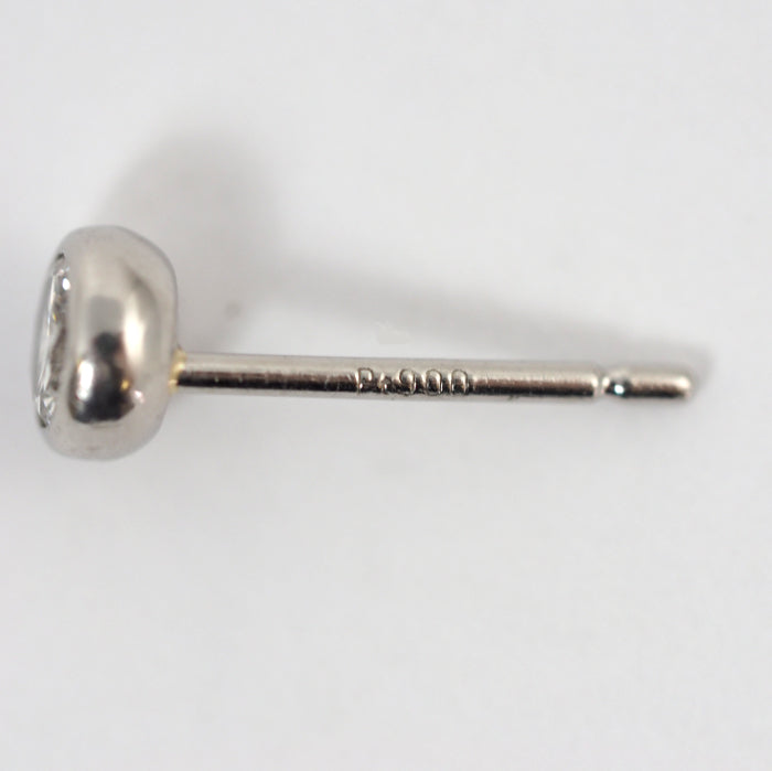 VENDOME AOYAMA ヴァンドーム青山 Pt900 ダイヤ0.13ct×2 計0.26ct セルクル ピアス シリコンキャッチ社外品