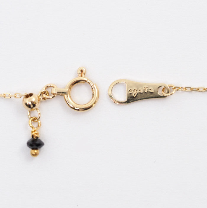 agete Agate 10K Yellow Gold 0.06ct Diamond Bracelet