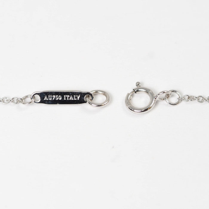 Tiffany & Co. Tiffany Bow 750 K18WG White Gold Diamond Ribbon Necklace with Case