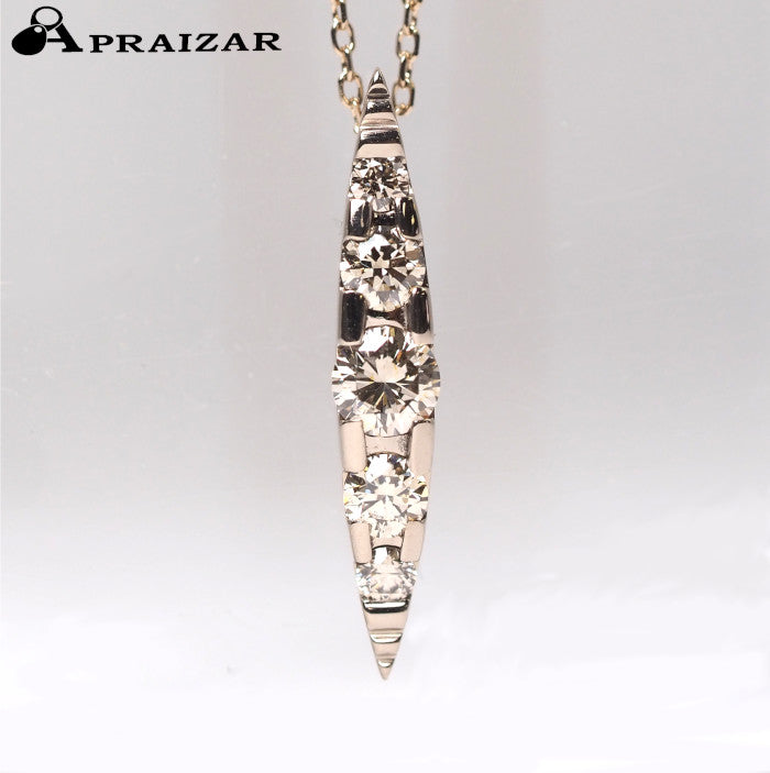 KASHIKEY NAKID K18BG Brown Diamond 0.30ct Necklace