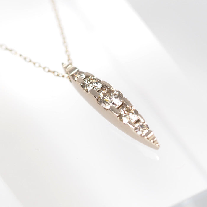 KASHIKEY NAKID K18BG Brown Diamond 0.30ct Necklace