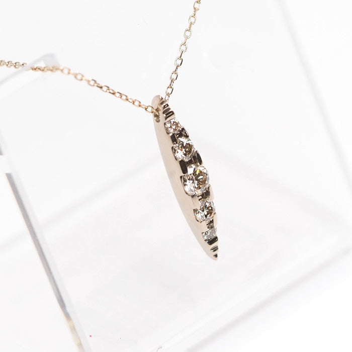 KASHIKEY NAKID K18BG Brown Diamond 0.30ct Necklace