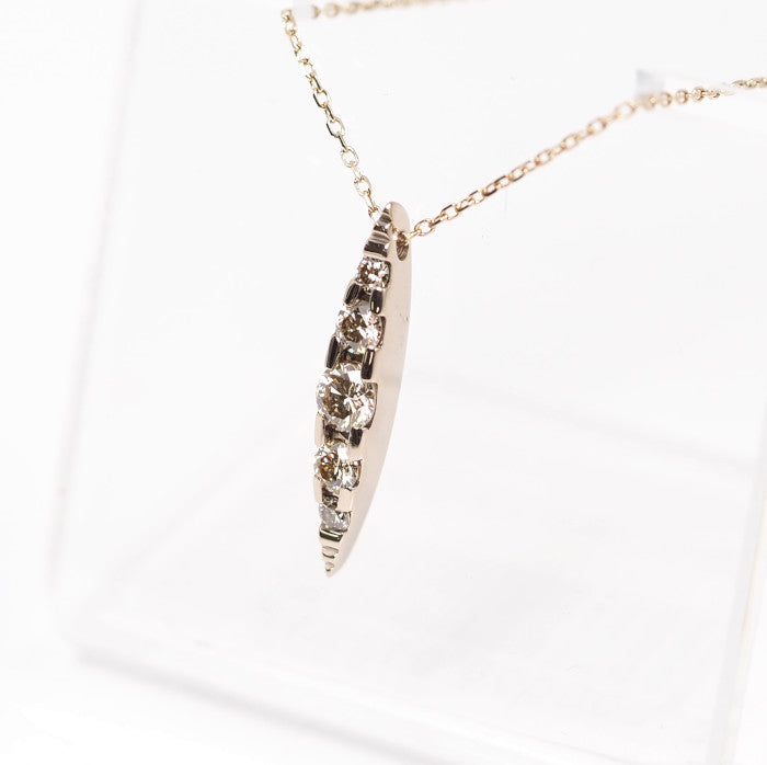 KASHIKEY NAKID K18BG Brown Diamond 0.30ct Necklace
