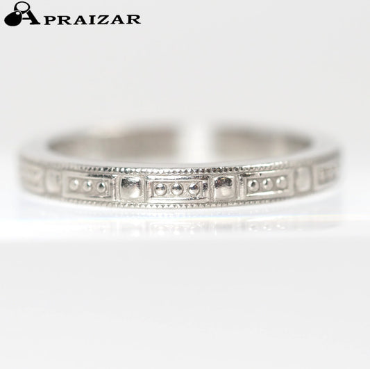 Tiffany & Co. Tiffany Pt950 ring, pattern, size 6.5, with case