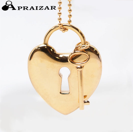 Tiffany & Co. Tiffany 750 K18 pink gold heart lock key necklace with case