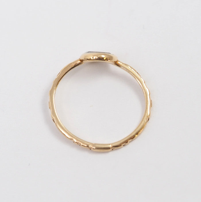 agete Agate 10K Yellow Gold Labradorite Ring, Size 7