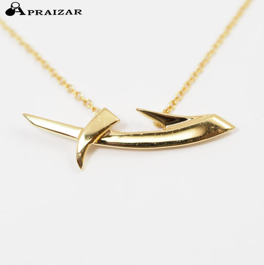 Tiffany & Co. Tiffany 750 K18 Yellow Gold Paloma Picasso Long Kiss Necklace with Case