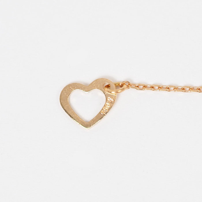 Ponte Vecchio 18K pink gold necklace with a single 0.18ct diamond