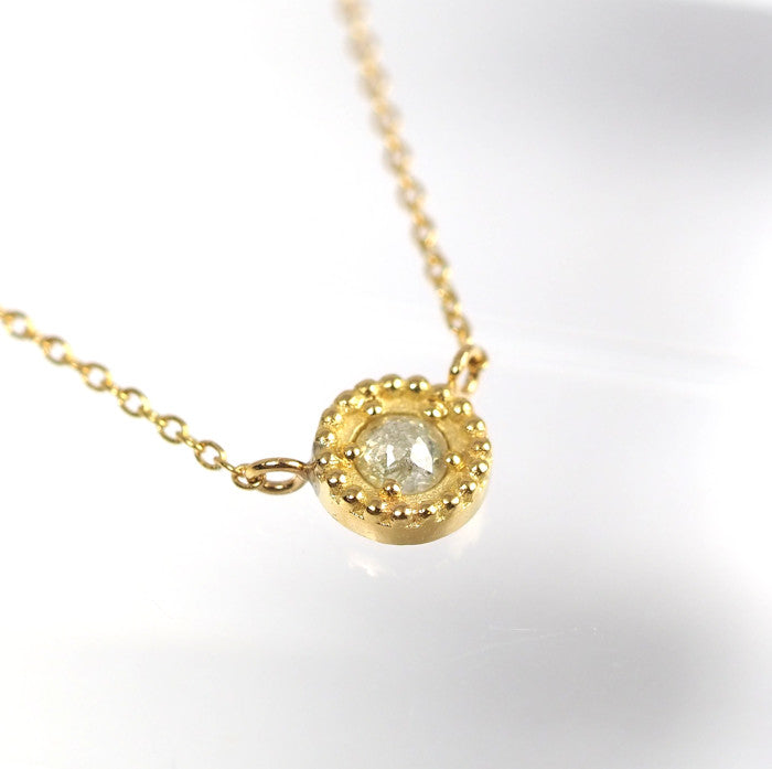 eMu jewelry K18 Yellow Gold Diamond Stardust Necklace