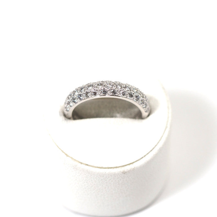 Ponte Vecchio ポンテヴェキオ 750 K18ホワイトゴールド ダイヤ0.67ct パヴェ リング 9号