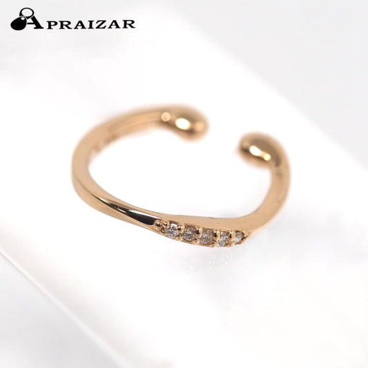 VENDOME AOYAMA 18K pink gold diamond single ear cuff