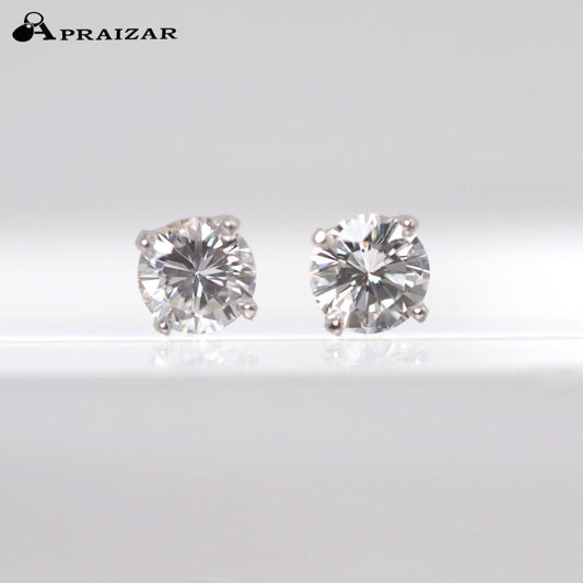 VENDOME AOYAMA Pt950/900 Quatre Earrings with 1 Diamond (0.16ct x 2)