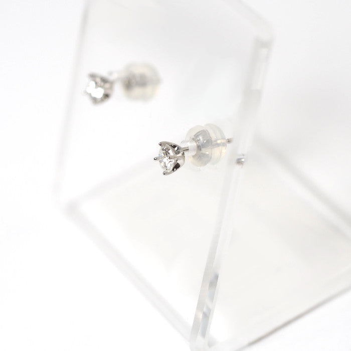 VENDOME AOYAMA ヴァンドーム青山 Pt950/900 1粒 ダイヤ0.16ct×2 キャトル ピアス