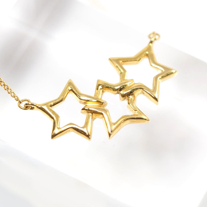 Tiffany&Co. 蒂芙尼 750 K18黄金 三星项链