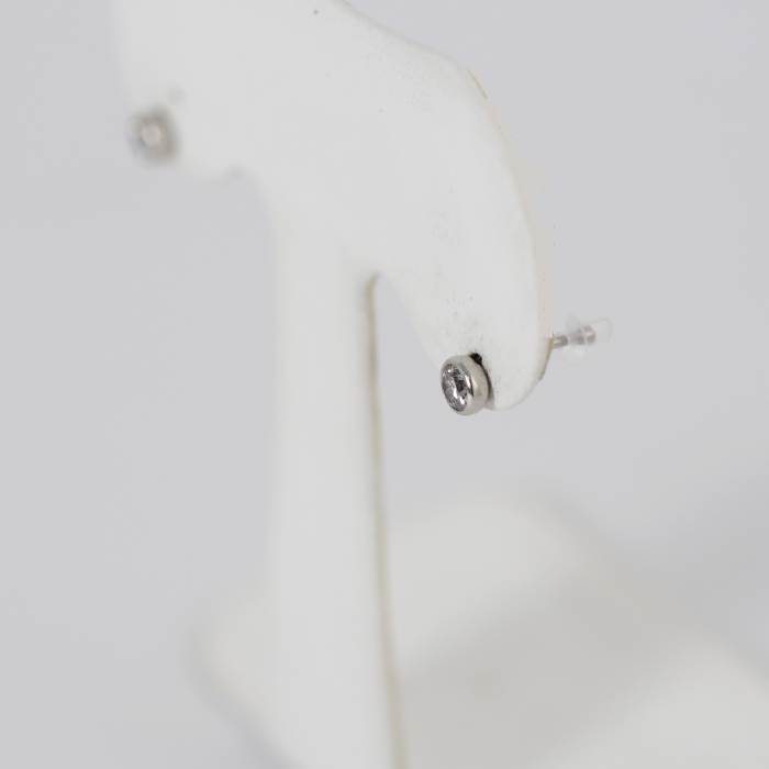 VENDOME AOYAMA ヴァンドーム青山 Pt900 ダイヤ0.13ct×2 計0.26ct セルクル ピアス シリコンキャッチ社外品