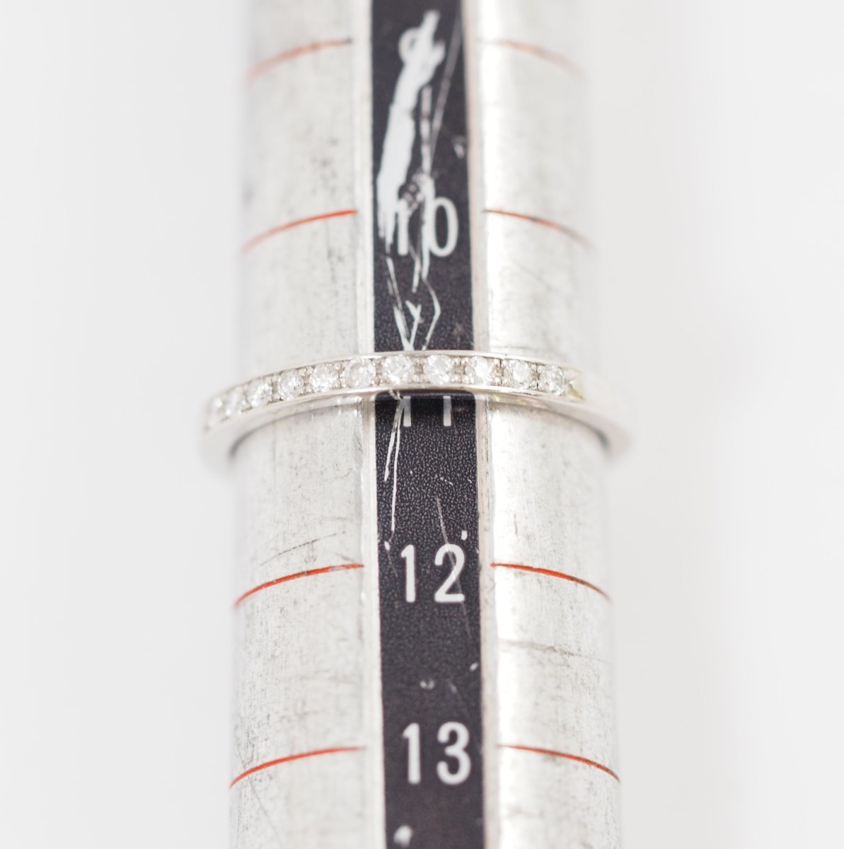 4℃ Pt950 Half Eternity Diamond Ring No. 11