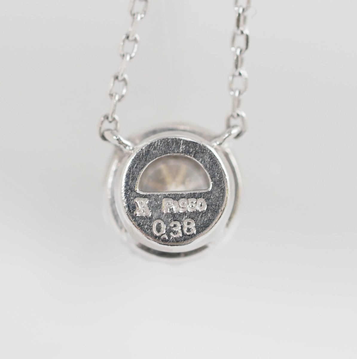 VENDOME AOYAMA Pt950/850 Diamond 0.38ct Grace Necklace