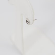 GUCCI グッチ Gロゴ 750 K18WG ホワイトゴールド 片耳用ピアス キャッチ社外品