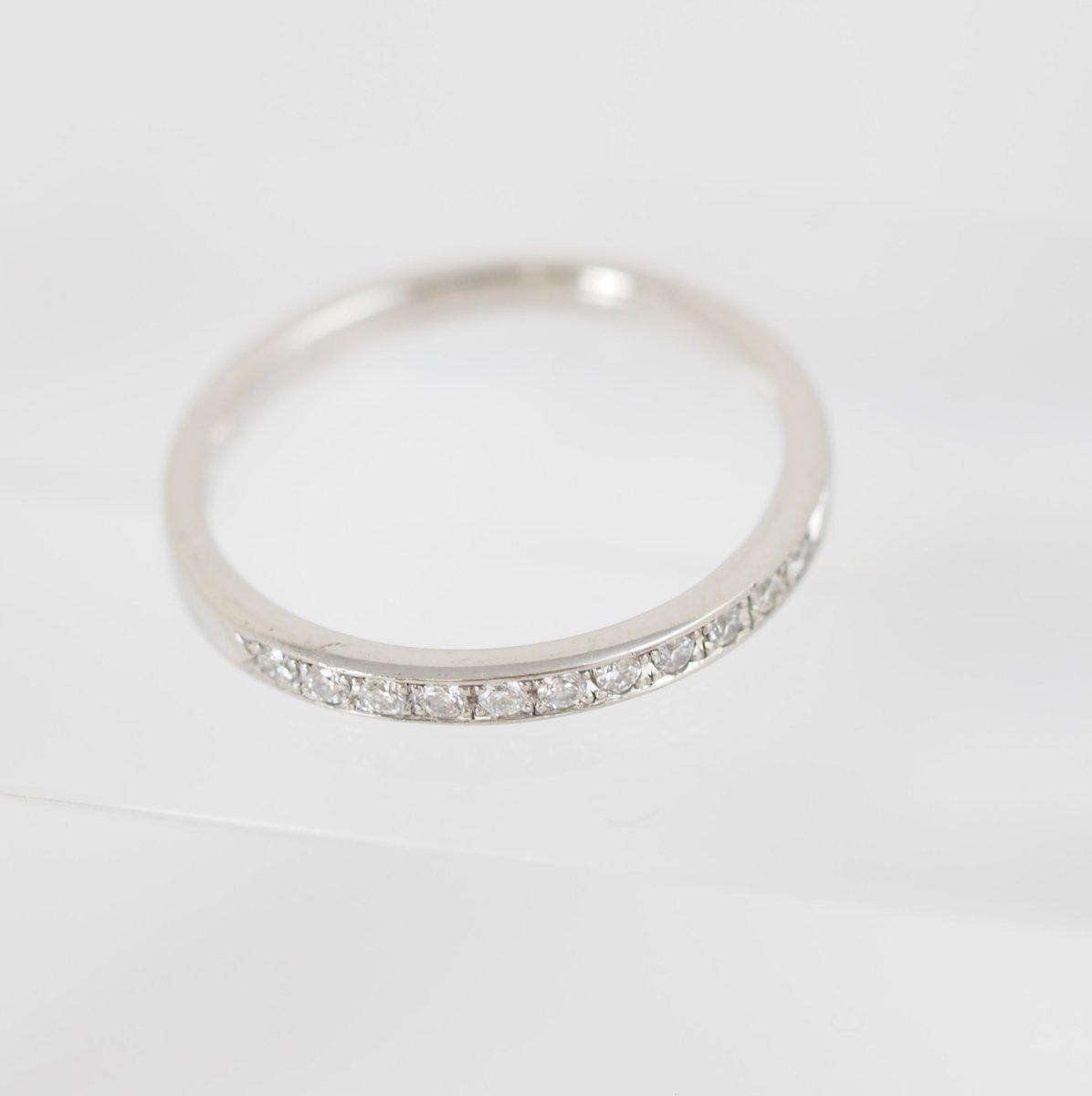 4℃ Pt950 Half Eternity Diamond Ring No. 11