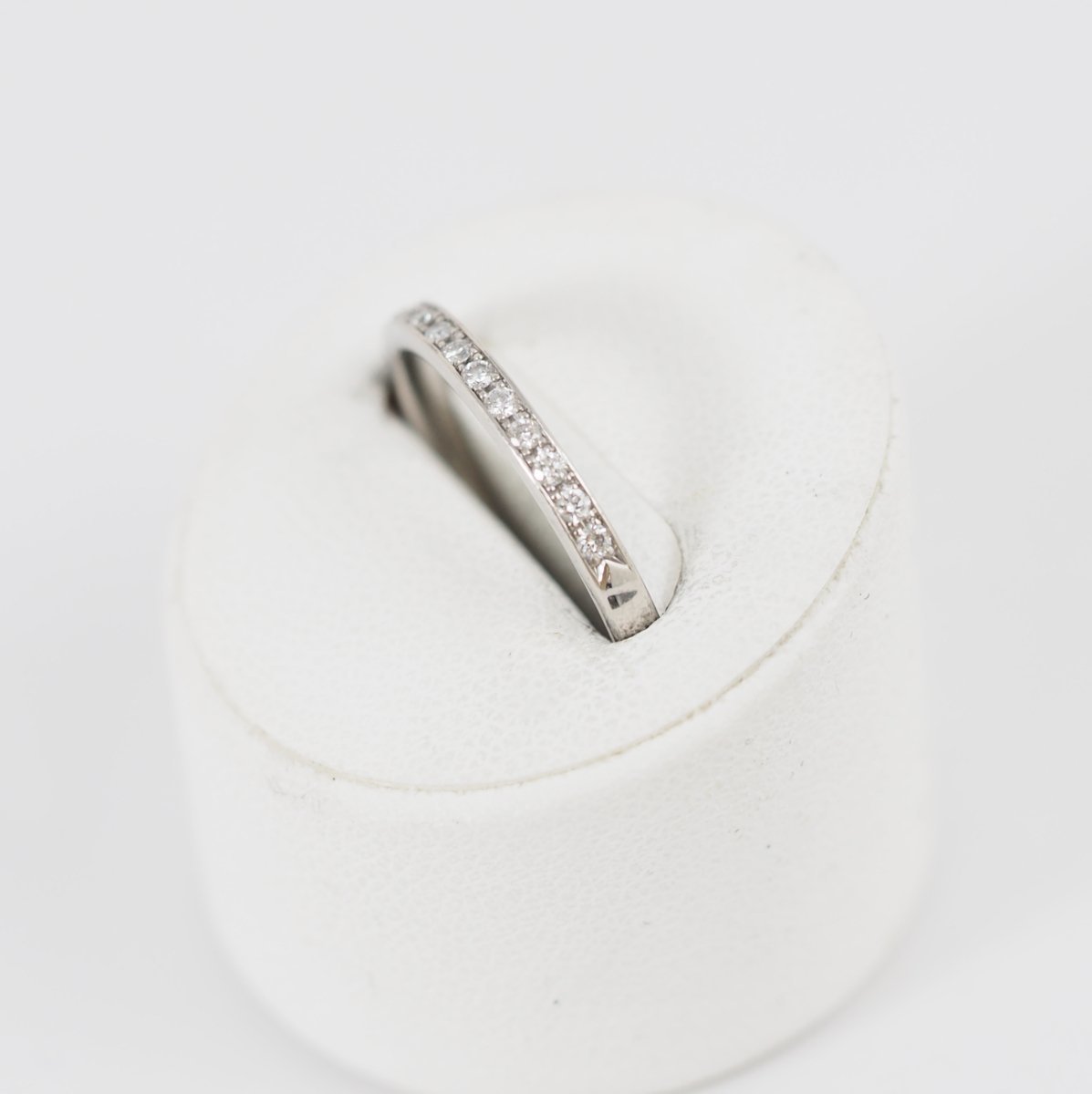 4℃ Pt950 Half Eternity Diamond Ring No. 11