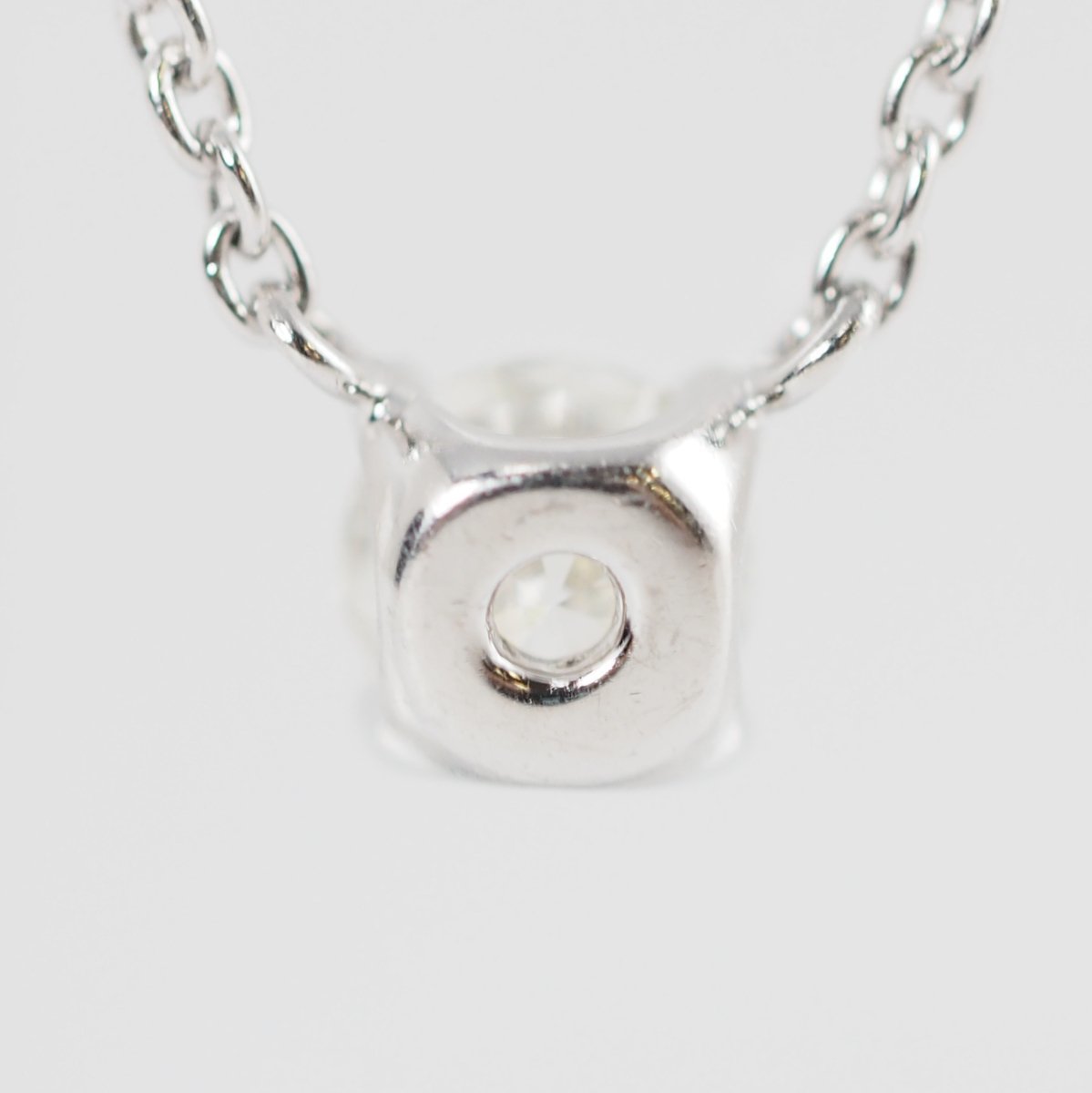 VENDOMEAOYAMA Vendome Aoyama Pt950/850 Diamond 0.18ct Cattle Necklace