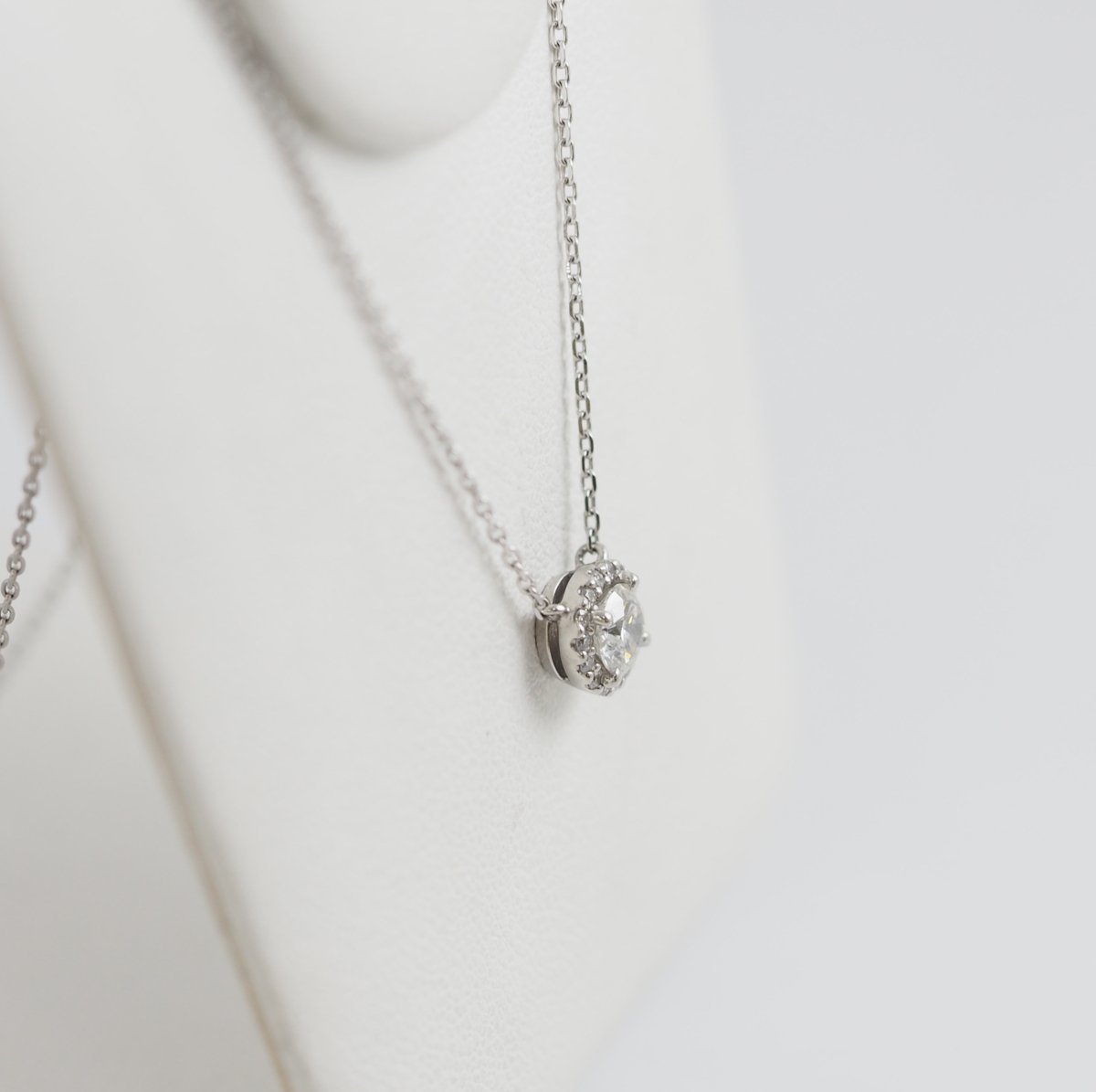 VENDOME AOYAMA Pt950/850 Diamond 0.38ct Grace Necklace