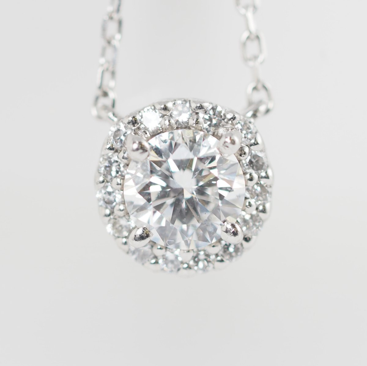 VENDOME AOYAMA Pt950/850 Diamond 0.38ct Grace Necklace