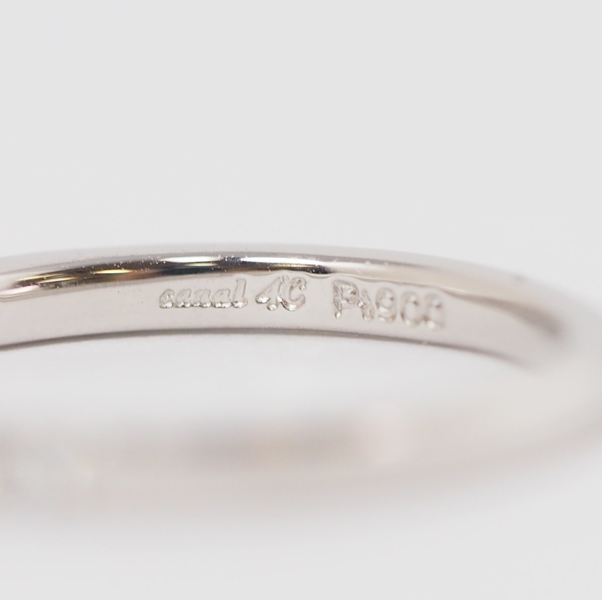 CANAL4℃ Pt900 Diamond Half Eternity Ring No. 7